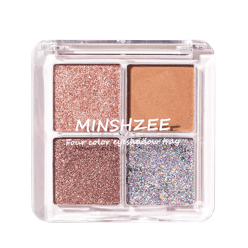 

Minshzee Time Girl 4 Color Eyeshadow Matte Pearlescent Unicorn Four Color Eyeshadow Palette