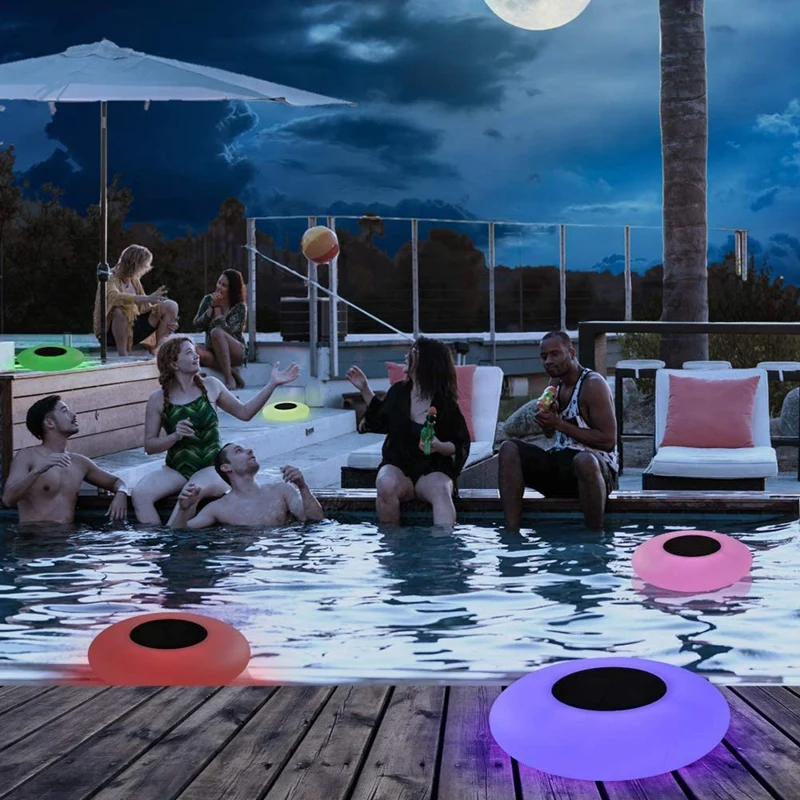 

Solar Swimming Pool Light LED Colorful Inflatable Swimming Pool Light Waterproof Floating Light Dazzling Floating Light
