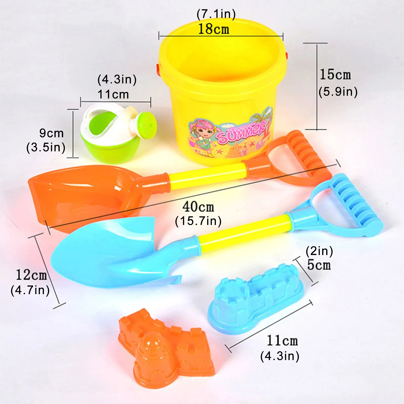 

6 Piece Beach Sand Toy Set Sand Play Sandpit Toys Summer Outdoor Toy For Baby Kids Toys praia juguetes playa sandspielzeug 311