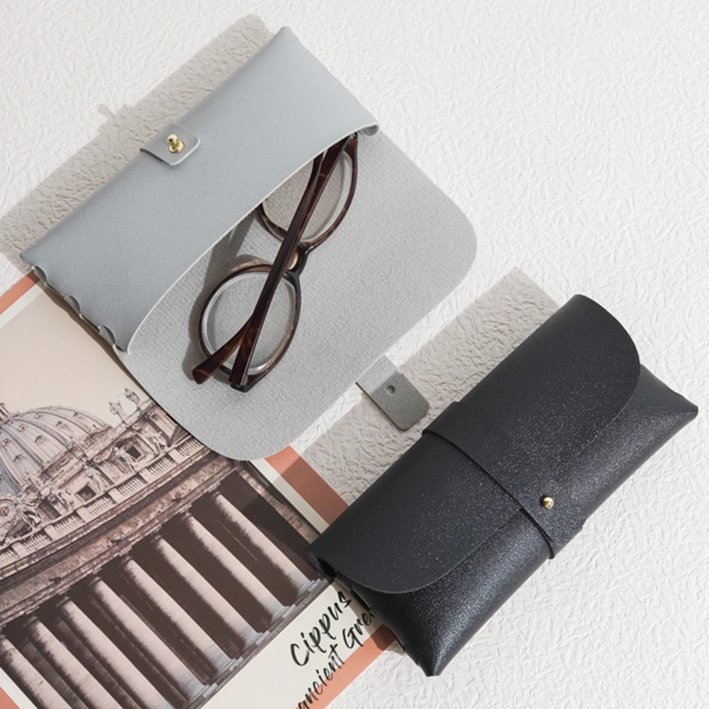 

Модный футляр для очков унисекс, мягкий кожаный защитный футляр для очков, сумка для хранения, Пеналы, аксессуары для солнцезащитных очков