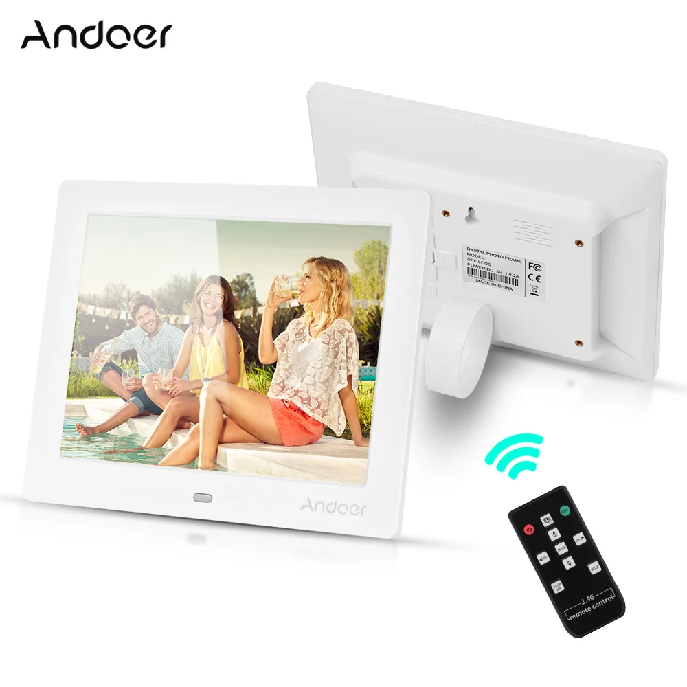 Andoer 8 &quotЦифровая фоторамка светодиодный фотоальбом 2 4G дистанционное управление