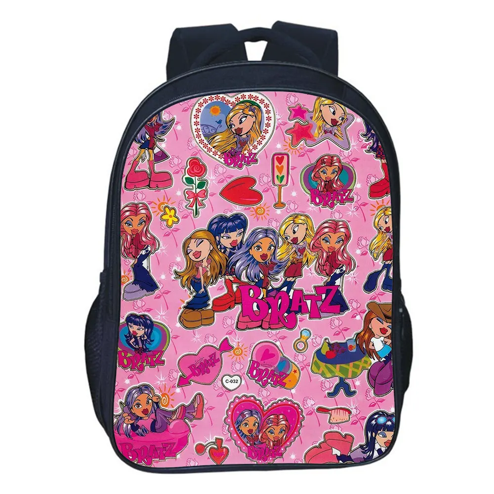 Bratz Backpack Mochila Boys Girl School Bag Teens Storage Bag Travel Bags Children Rucksack 16 Inches New