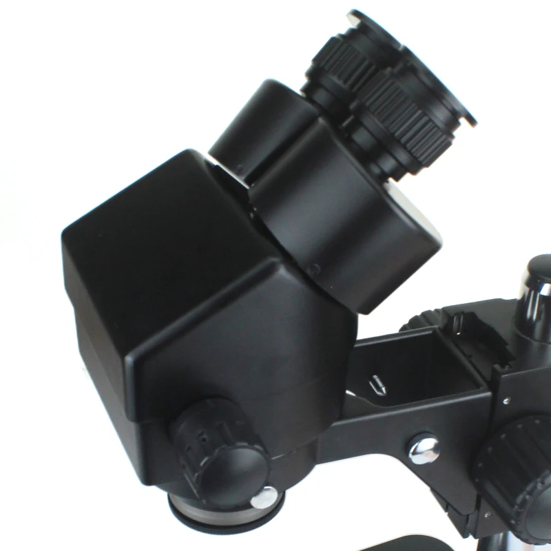 

Black color 7-45X Binocular stereo microscope Industrial microscope zoom Magnification head +WD165 0.5X 2.0X 1X Protection glass