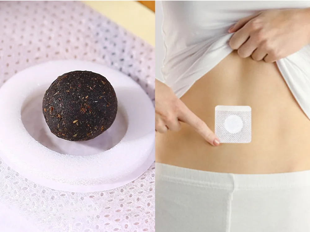 Cofoe 30pcs Moxibustion Moxa Navel sticker Warm uterus and Stomach foot moxa paster health care for Female
