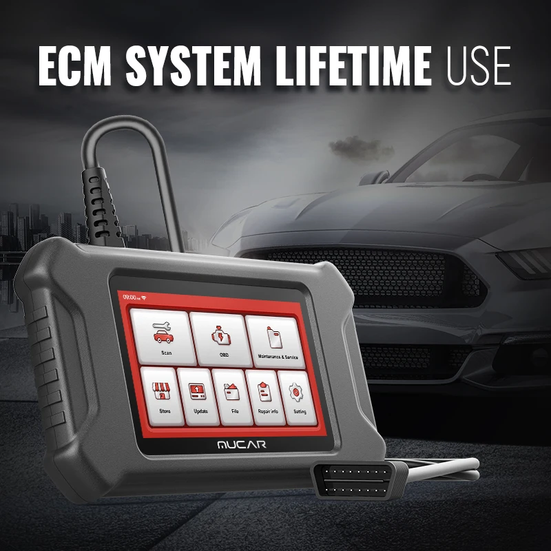 Диагностический сканер MUCAR CS90 OBD2 для автомобилей с полной системой BT200