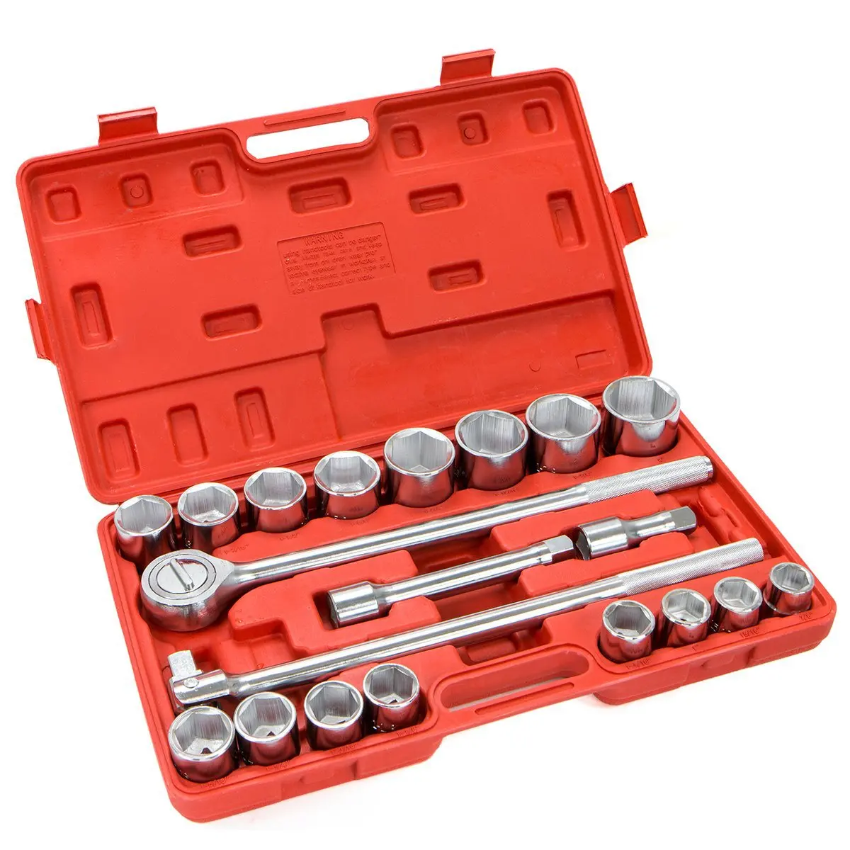 21-Piece Set, 3/4 Heavy-Duty Socket Wrench Set, Auto Repair Socket Tool