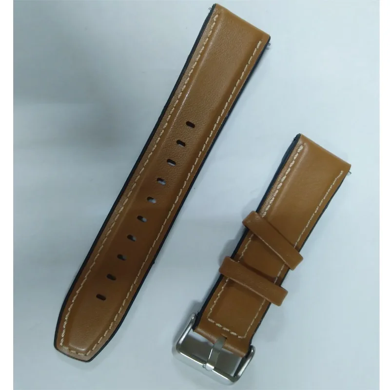 Ремешок кожаный и силиконовый для Amazfit GTR 47 мм браслет Xiaomi Pace 1 / 2 Stratos Huawei Watch GT