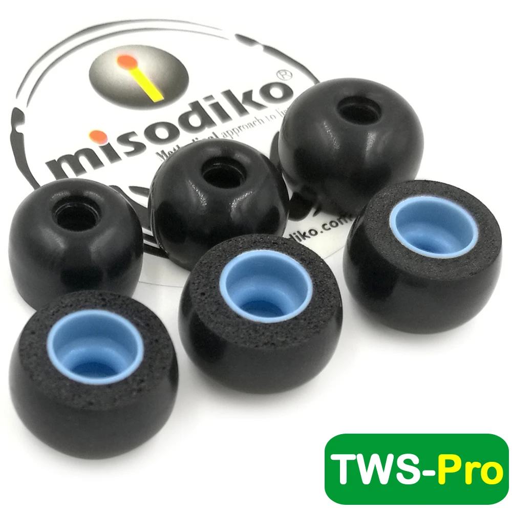 Gomos de Orelha de Espuma de Memória Dicas para Ture Fones de Ouvido sem Fio Mifo Hifiman Anker Soundcore Liberty Air 2 Pro Misodiko Tws-pro o5 - Tws600