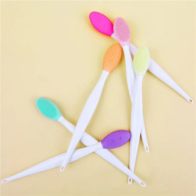 1 шт. силиконовая Очищающая щетка для лица Мягкая ручная отшелушивающая удаления