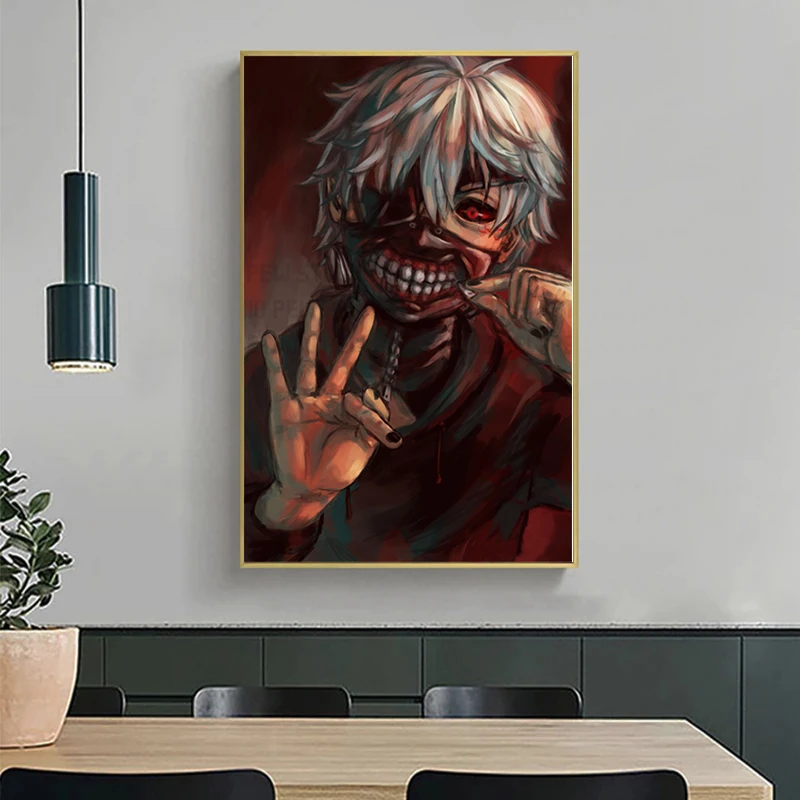 

Декоративный настенный плакат Аниме Tokyo Ghoul для гостиной, художественные принты 20x28 дюймов, без рамки