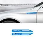 2 шт. из нержавеющей стали боковое крыло значок эмблема крыло для аксессуары Hyundai Tucson автомобиль Стайлинг