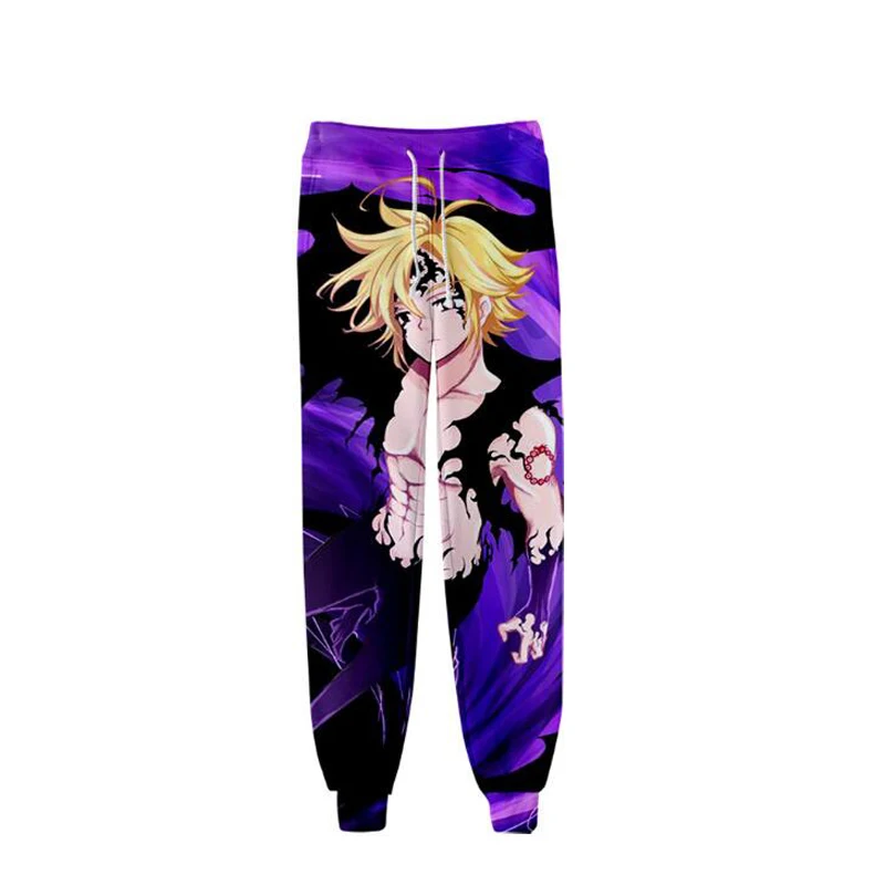 

Anime The Seven Deadly Sins 3D Joggers Pants Men Women Funny Cartoon Sweatpants Sports Fitness Loose Hip Hop Trousers Cosplay