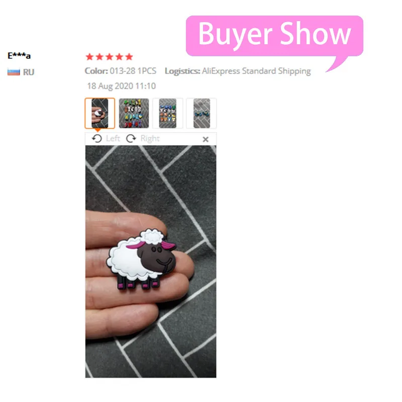 1 шт. милые животные ПВХ обувные Подвески овца Обезьяна Собака корова свинья