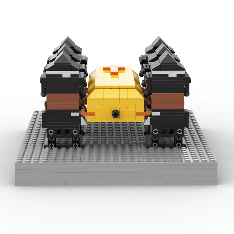 

MOC Creator Ideas Ghana's Dancing Pallbearers Technical Motor The Negro Carried the Coffin Model Building Blocks Kid Toys Gift
