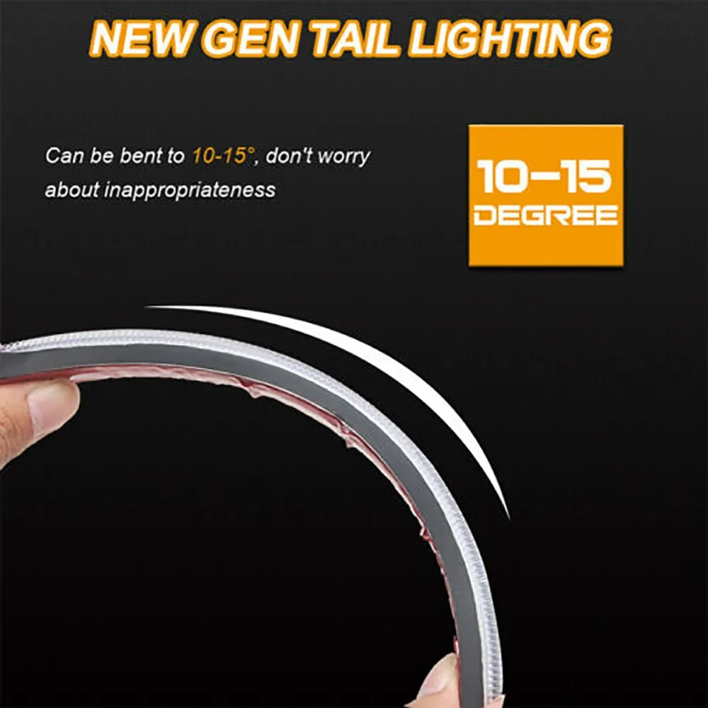 

Car Daytime Running Light LED 24CM 9.4 Inch DC 12V DRL Strip White Yellow