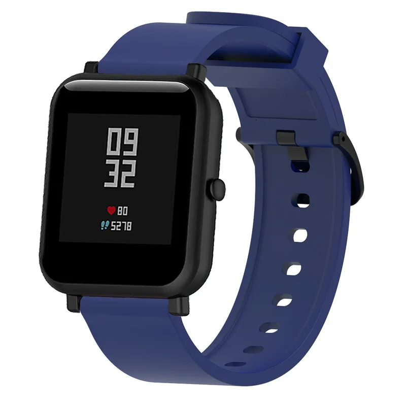 Ремешок спортивный Duszake силиконовый для смарт часов Amazfit Bip GTS 20