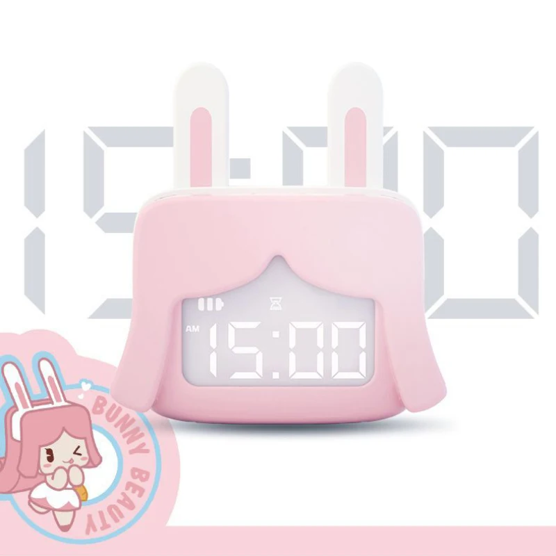 

Kids Alarm Clock LED Digital Clock 4 Style Sleep Bedside Alarm Clock Cute Sleep Trainier Wake Up For Bedroom/Table/Desk