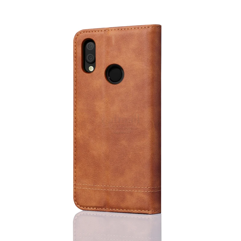 Винтажный кожаный флип чехол для XiaoMi MI A3 lite Роскошный кошелек с отделением карт и