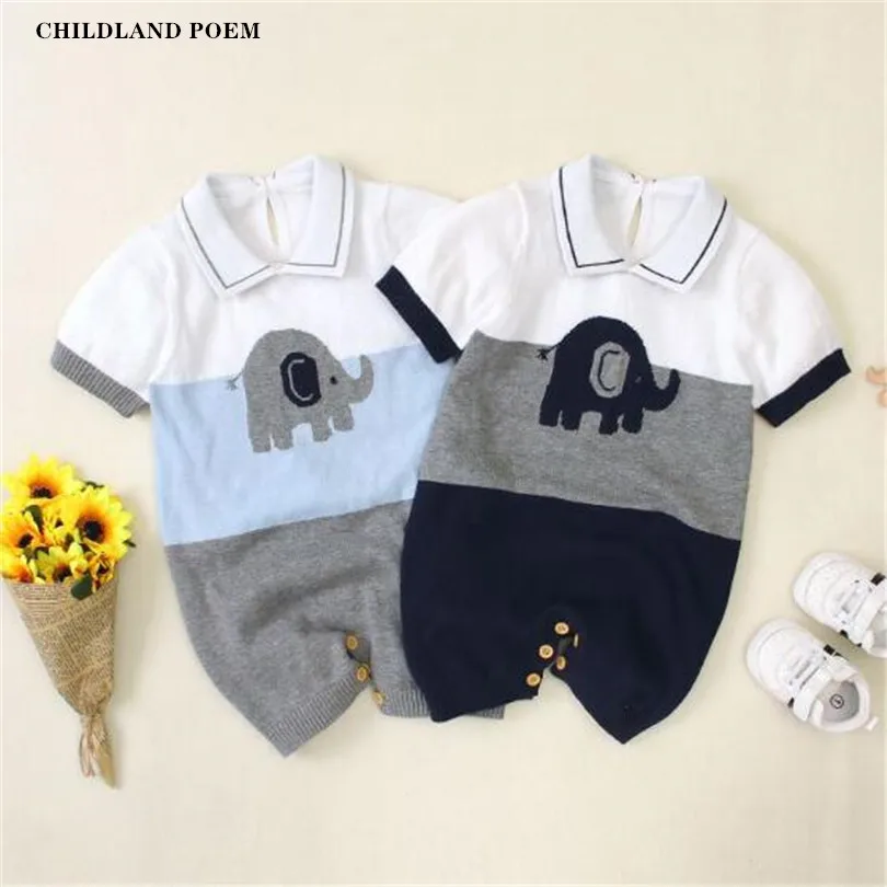 Комбинезон для маленьких мальчиков одежда вязаная детская комбинезон