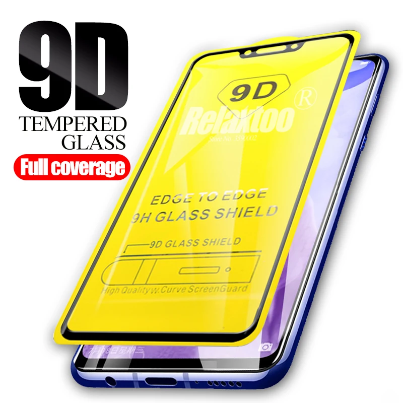 Защитное стекло с полным покрытием 9D для huawei nova 3 3i 3e протектор экрана из