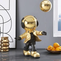 home decor resin decoration desktop figurines astronaut miniatures living room indoor ornaments statue astronaut sculpture gifts