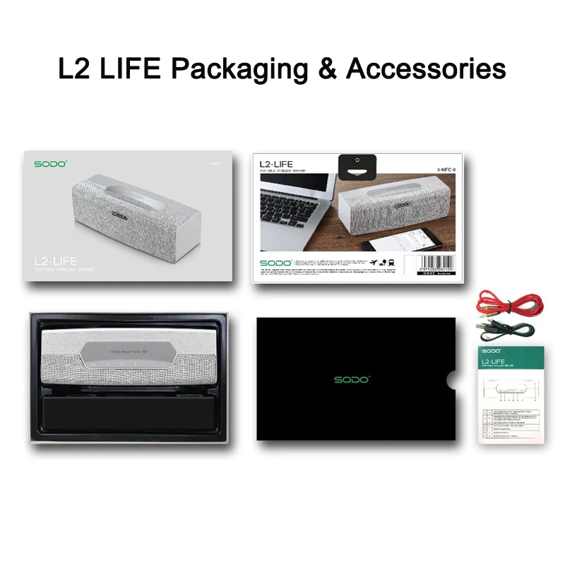 Оригинальная Беспроводная bluetooth-колонка SODO портативная беспроводная