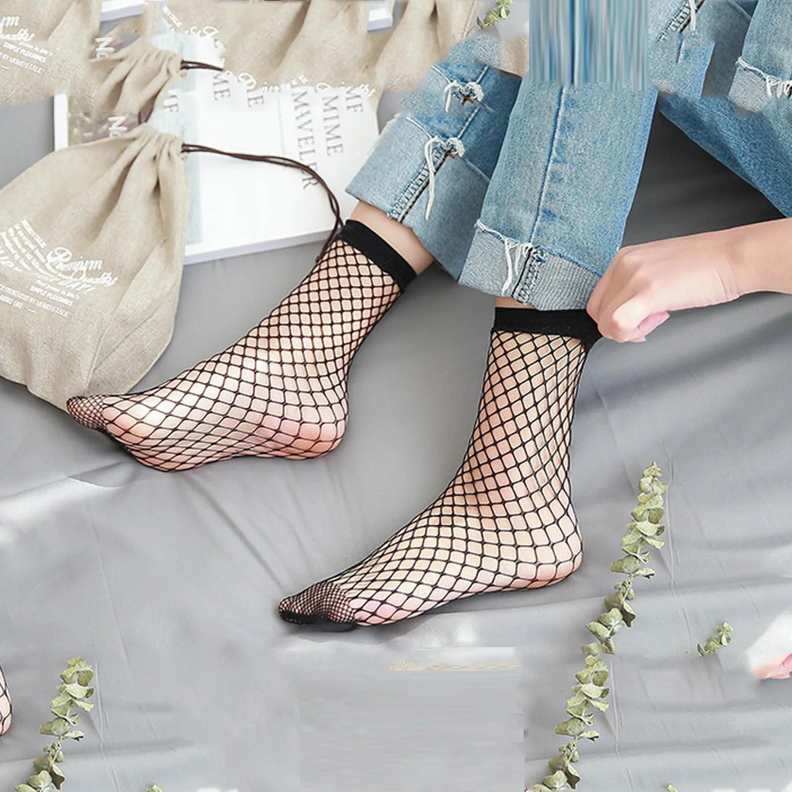 

Erotic Sexy Mesh Women's Socks Pure Color Breathable Elastic Fashion Summer Sock Thin Daily Hot Sale High Quality Summer Media