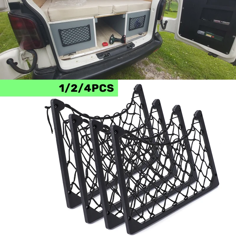 Large Elastic Net Storage Organizer Cargo Mesh Nets Magazine Holder Rack Car Caravan Motorhome Boat Camping Vehicle Accessories |
