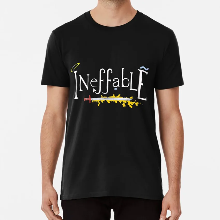Незаметная(Good Omens) Футболка good omens crowley fandom geeky nerd books inefffable fanart - Цвет: Черный