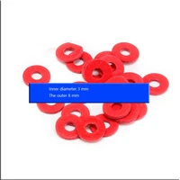 m3 insulation gasket inner diameter 3mm outer edge 8mm isolation piece red pcb board washer