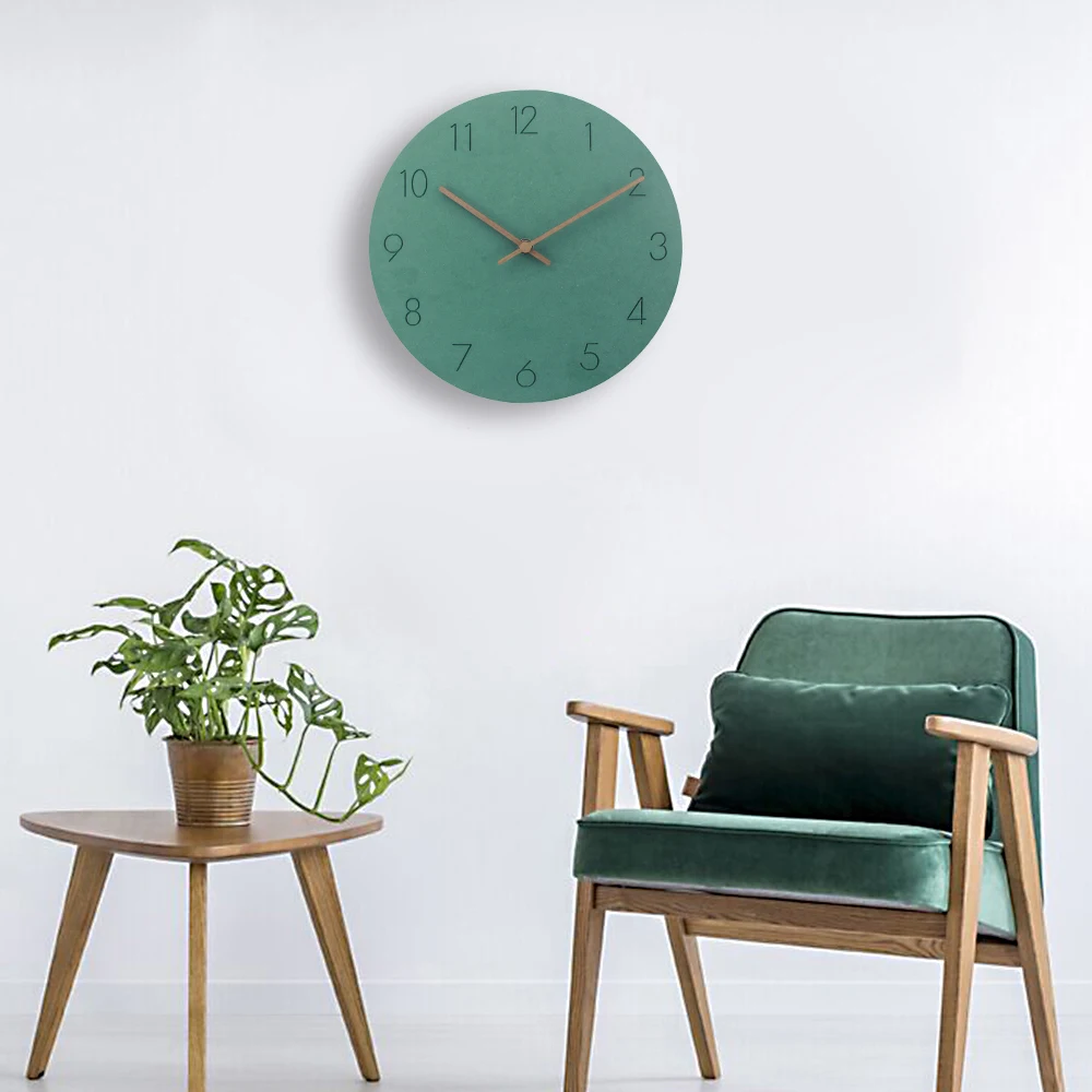 2020 Hot Sale Wooden Wall Clock Modern Design Vintage Classic Quiet Art Watch In Home Decor Relogio De Parede | Дом и сад