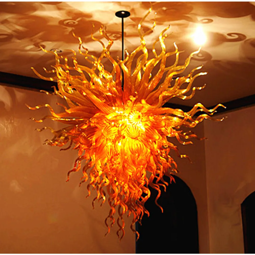 Люстра из дутого стекла верхнее потолочное украшение для столовой скандинавские