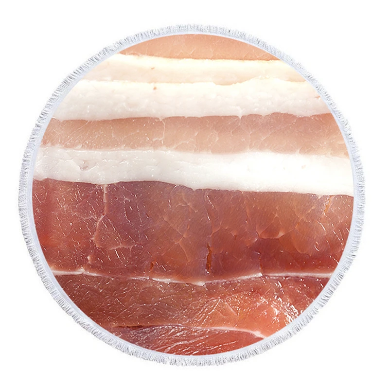 Круглое пляжное полотенце из микрофибры с принтом свиной свинки коврик для йоги