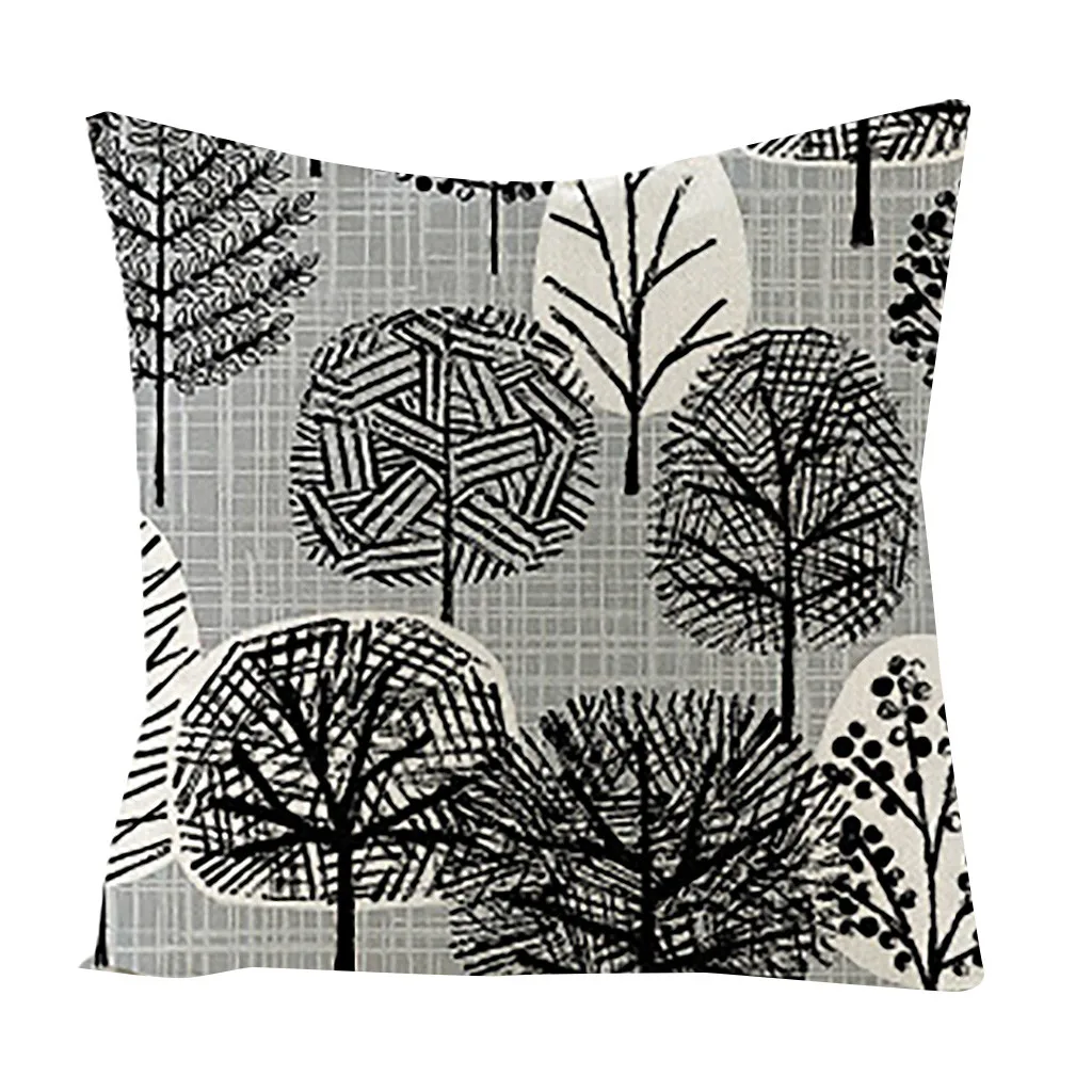 

ion Simple Style of Art Pillow Cases Brand New Linen Cotton Sofa Cushion Cover car Cafe Home Decor Hand Made Pillow Core 201