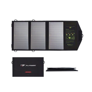 allpowers foldable solar phone charger 5v 21w dual usb waterproof externe solar panel charger for xiaomi iphone huawei camping free global shipping