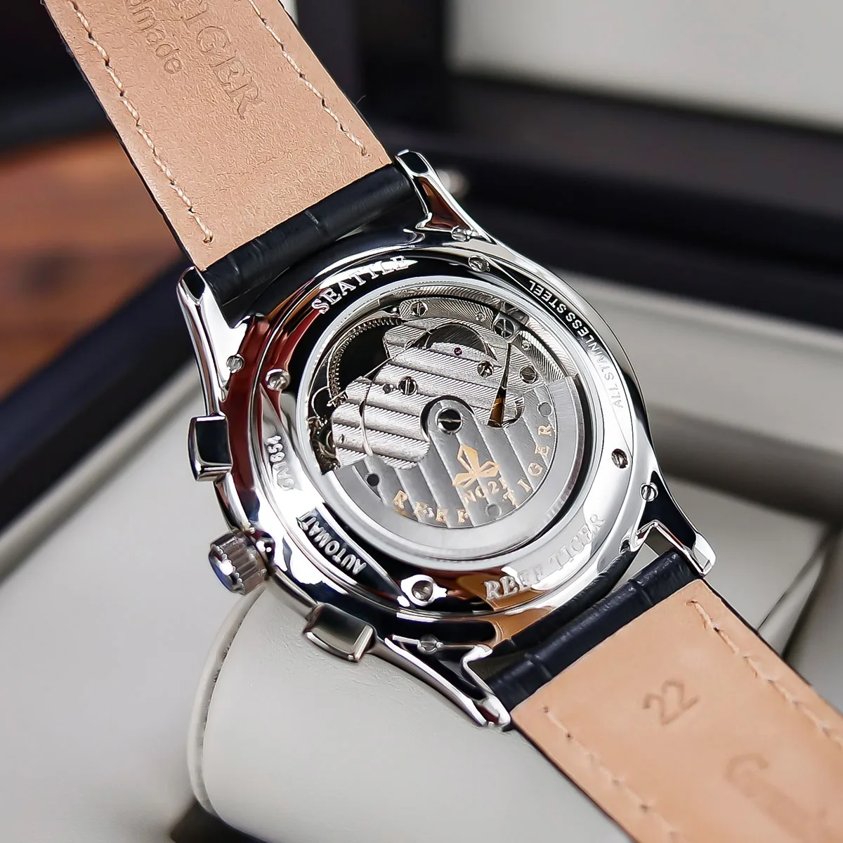 Новый Риф Тигр/RT механические Повседневное часы для Для мужчин