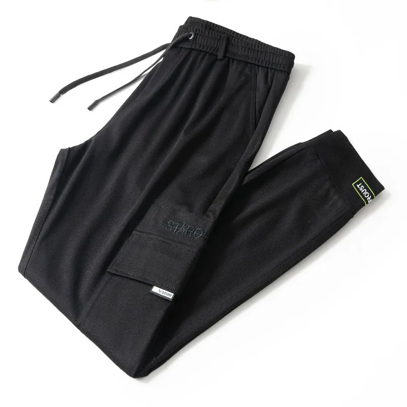 

The spring of 2021 new youth men's fattening oversize tooling Sweatpants
