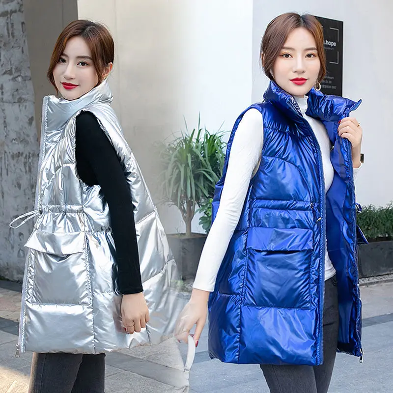 Новинка 2022 осенне-зимний женский жилет с капюшоном Толстая теплая верхняя одежда
