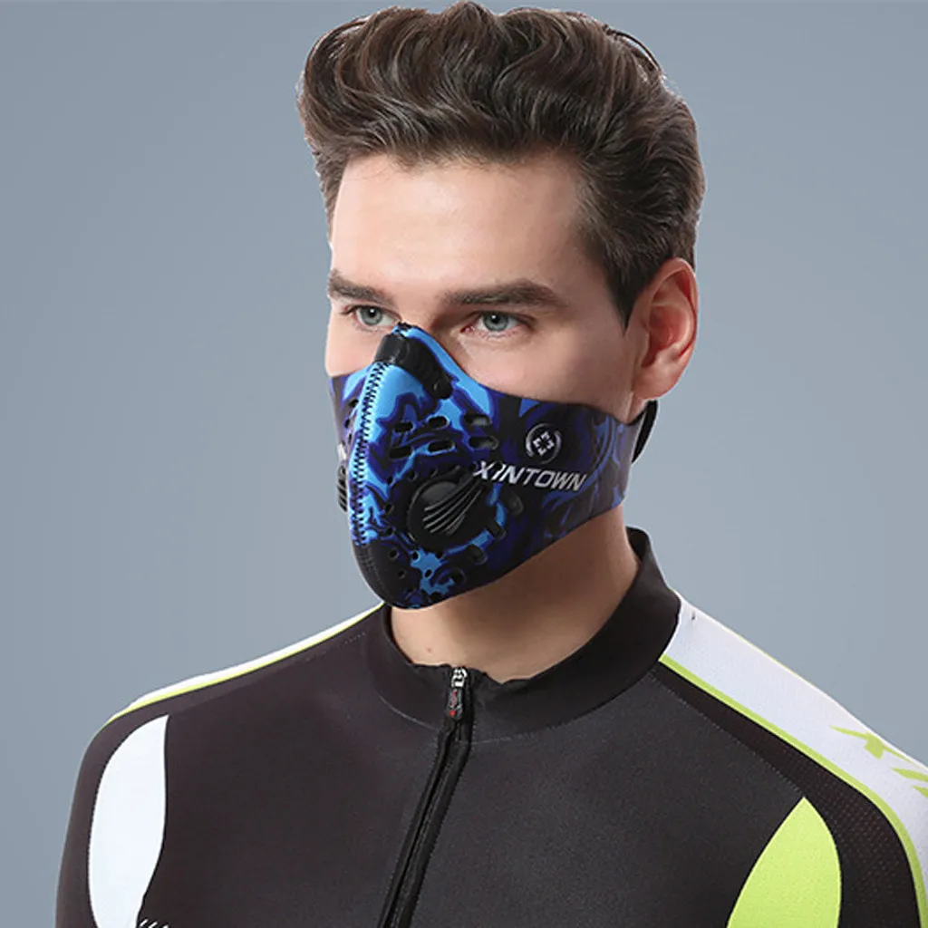 Мужская/Женская пыль из активированного угля-Защитная велосипедная маска для
