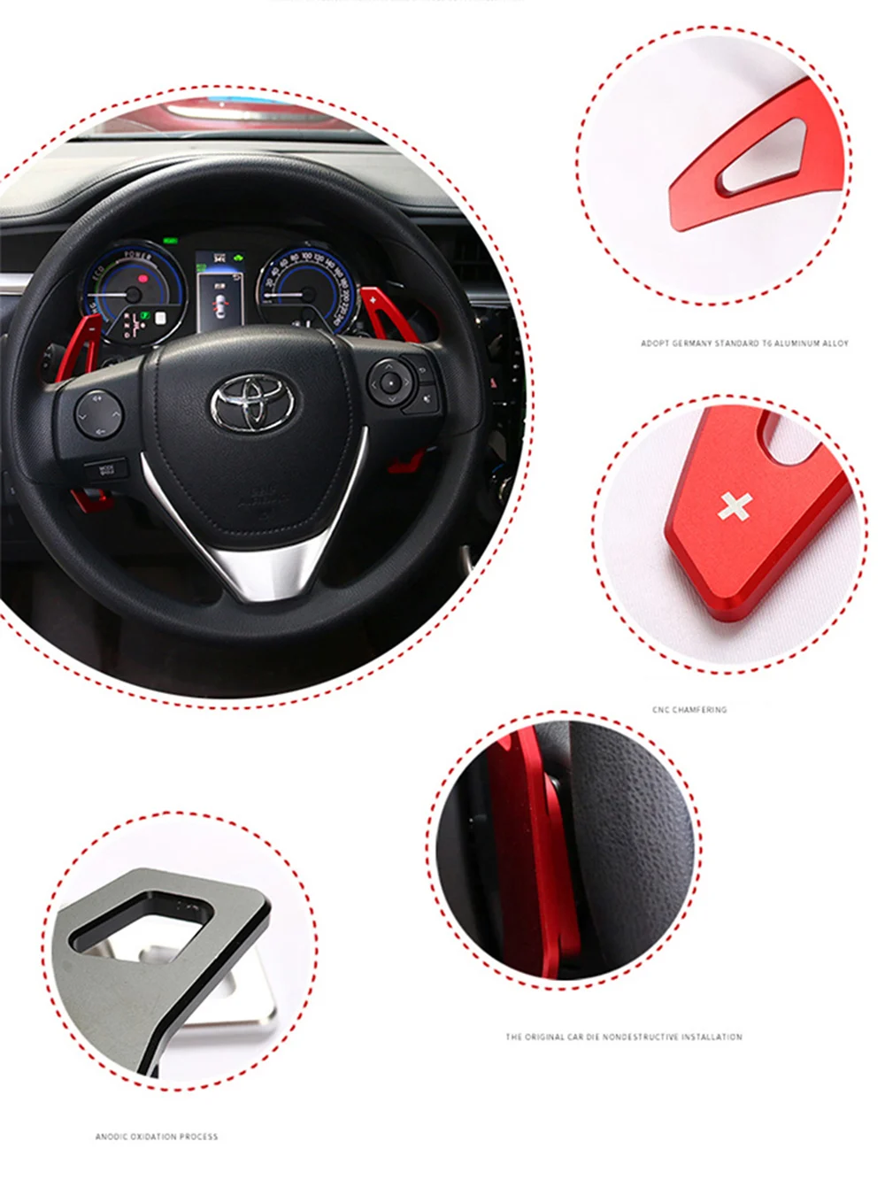 Гибридные автомобильные переключатели передач на руль для Toyota Camry Corolla RAV4 Crown Mark X