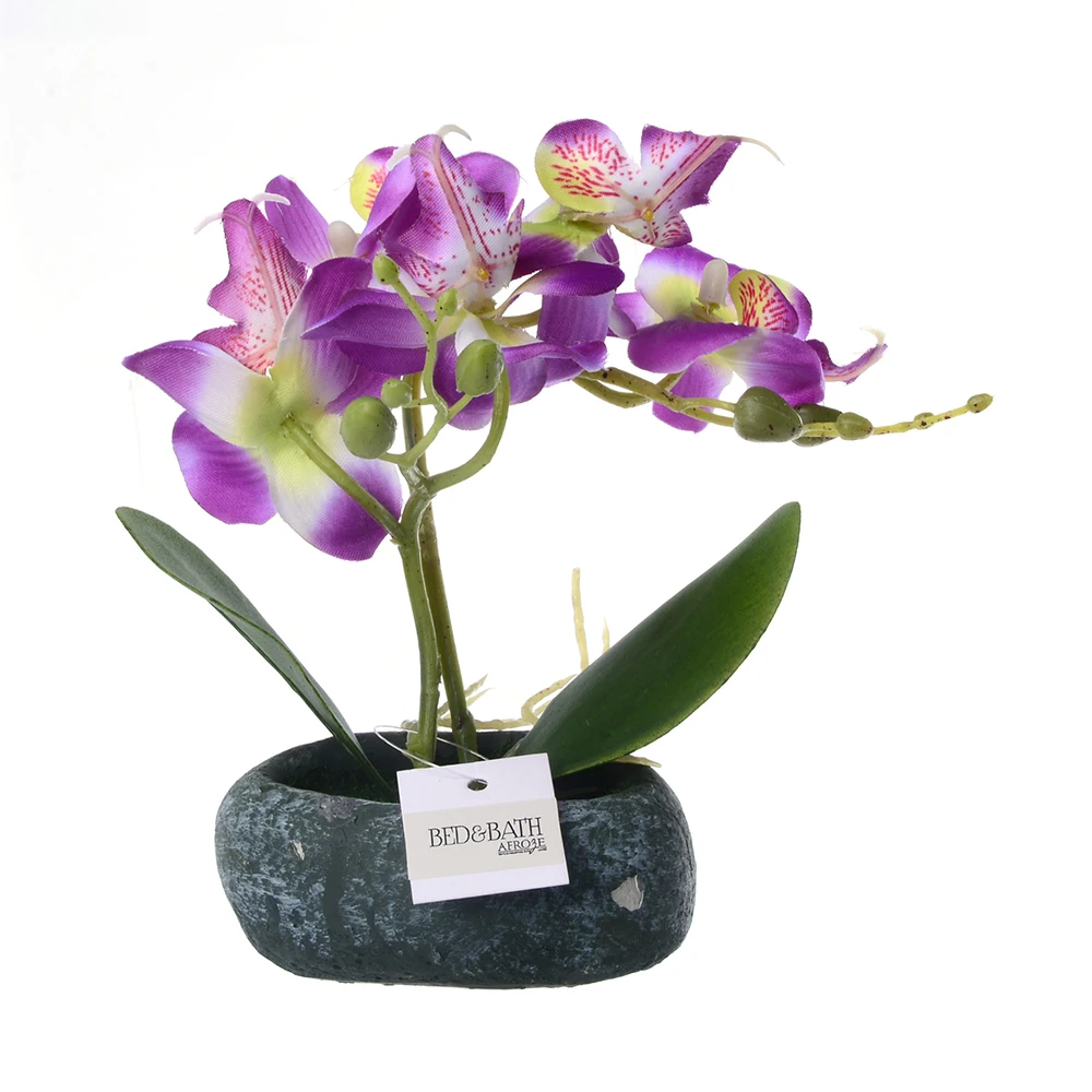 Новинка искусственная Орхидея бабочка горшечные растения шелковые цветы с