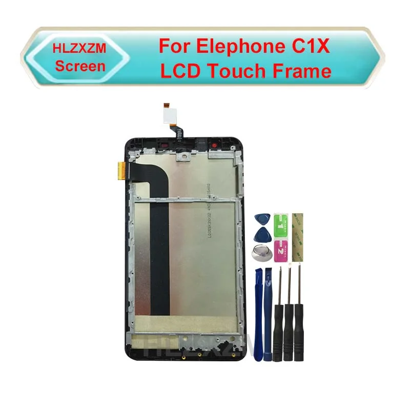 

Для Elephone C1X ЖК-дисплей с сенсорным экраном с рамкой для замены дигитайзера