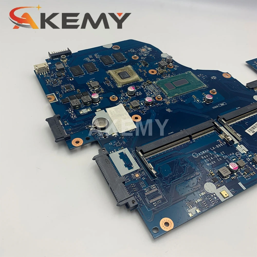 akemy a5wah la b991p nbmlc11007 nb mlc11 007 laptop motherboard for acer aspire e5 571 geforce gt840m i5 5200u main board free global shipping