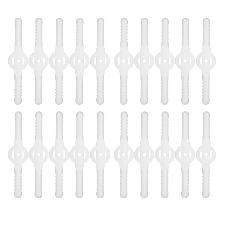 

20 шт., пластиковые лезвия для триммера газона