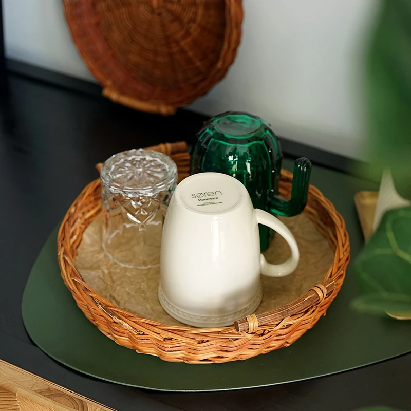 Тканевый поднос из красного ротанга корзина для хлеба|Стойки| |