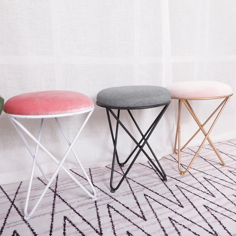 Туалетный Стул модный кованый железный стул тканевый туалетный столик в спальню