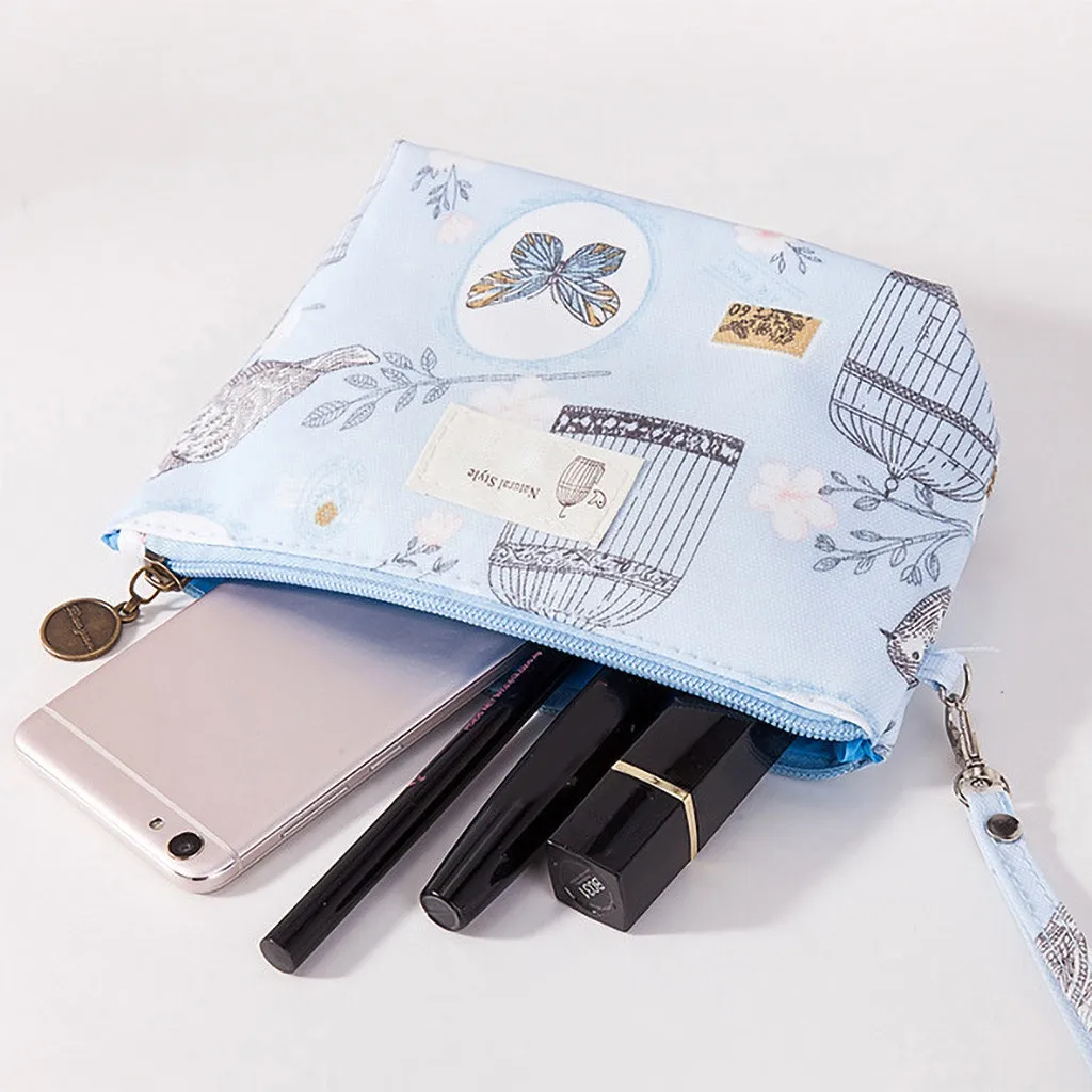 Косметичка для хранения с принтом Дамский портативный клатч водонепроницаемая