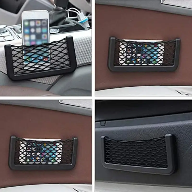 

Mobile phone storage net pocket For multi-function bag in compartment the storage vehicle, car For storage T2E6