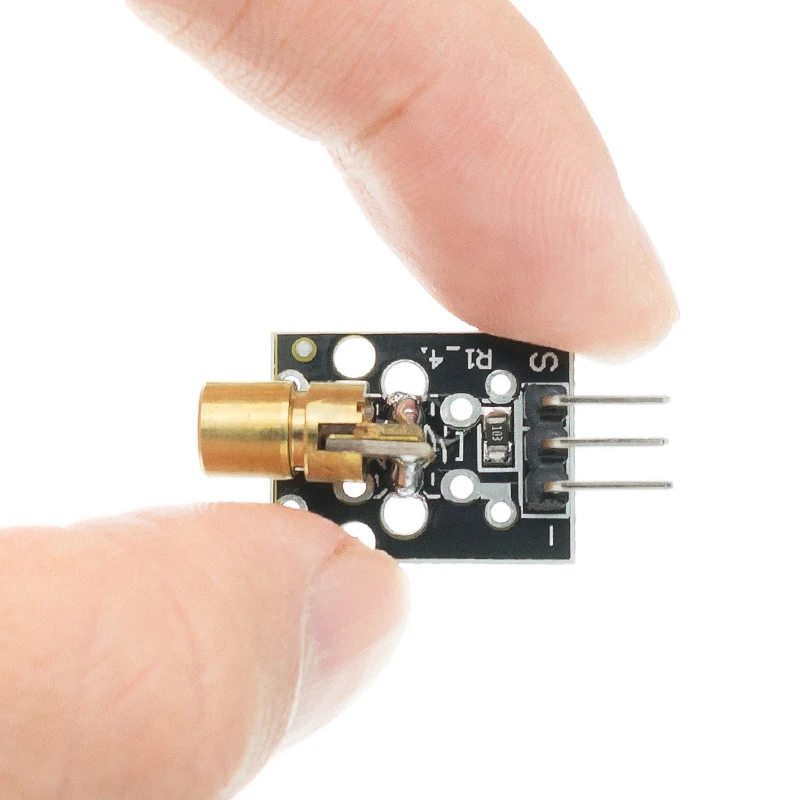 50PCS KY-008 650nm Laser sensor Module 6mm 5V 5mW Red Dot Diode Copper Head for | Электронные компоненты и