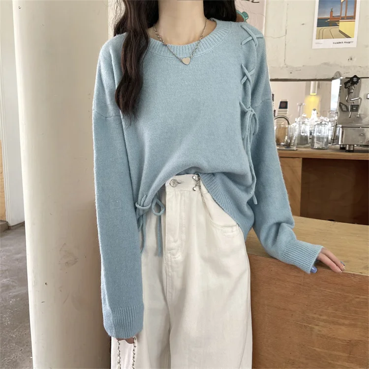 Живой НОВЫЙ свободный свитер с длинными рукавами Jum | Женская одежда